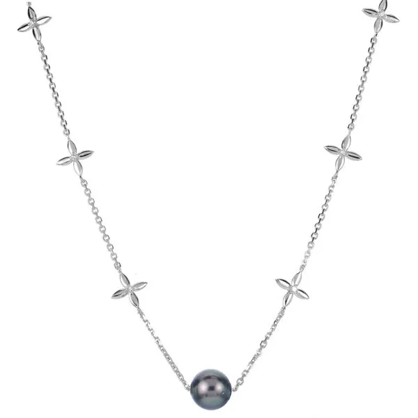Sterling Silver Tahitian Pearl Necklace Clater Jewelers Louisville, KY