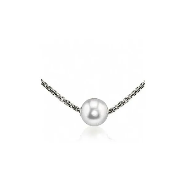 Sterling Silver Freshwater Pearl Solitaire Necklace Richard's Jewelry Berne, IN