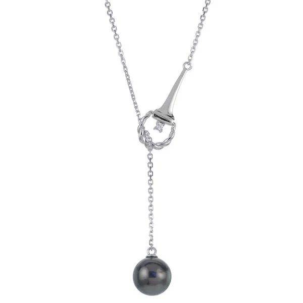 Sterling Silver Tahitian Pearl Necklace Gaines Jewelry FLINT, MI