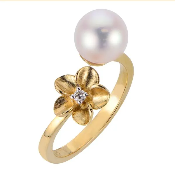 14KT Yellow Gold Akoya Ring Gaines Jewelry FLINT, MI