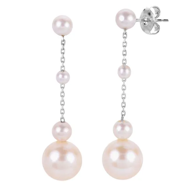14KT White Gold Freshwater Pearl Earring Michael's Jewelry North Wilkesboro, NC