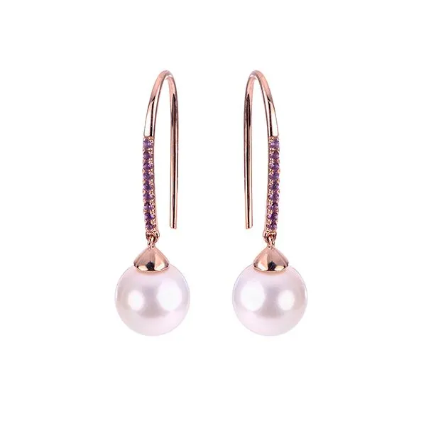 14KT Rose Gold Freshwater Pearl Earring Timmreck & McNicol Jewelers McMinnville, OR