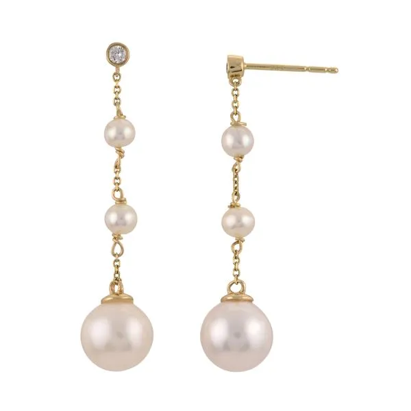 14KT Yellow Gold Freshwater Pearl Earring Richard's Jewelry Berne, IN