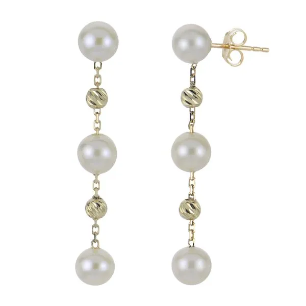 14KT Yellow Gold Freshwater Pearl Earring Avitabile Fine Jewelers Hanover, MA