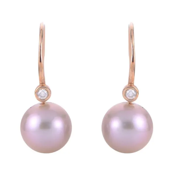 14KT Rose Gold Freshwater Pearl Earring Richard's Jewelry Berne, IN
