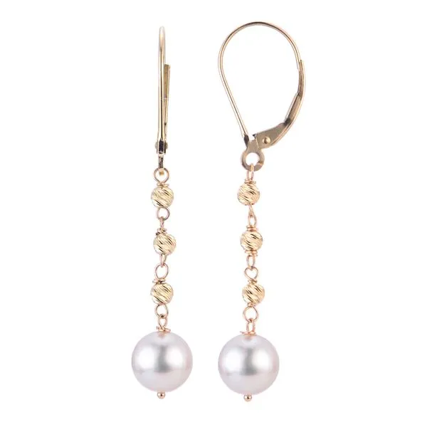 14KT Yellow Gold Akoya Pearl Earring Les Olson Jewelers Palm Harbor, FL