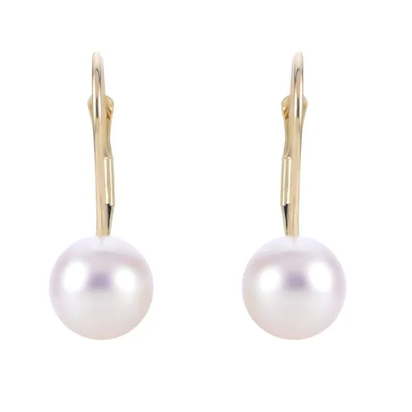 14KT Yellow Gold Akoya Pearl Earring Diamonds Direct St. Petersburg, FL