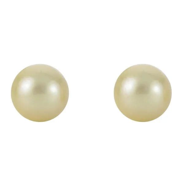 14KT Yellow Gold Golden South Sea Pearl Earring Timmreck & McNicol Jewelers McMinnville, OR