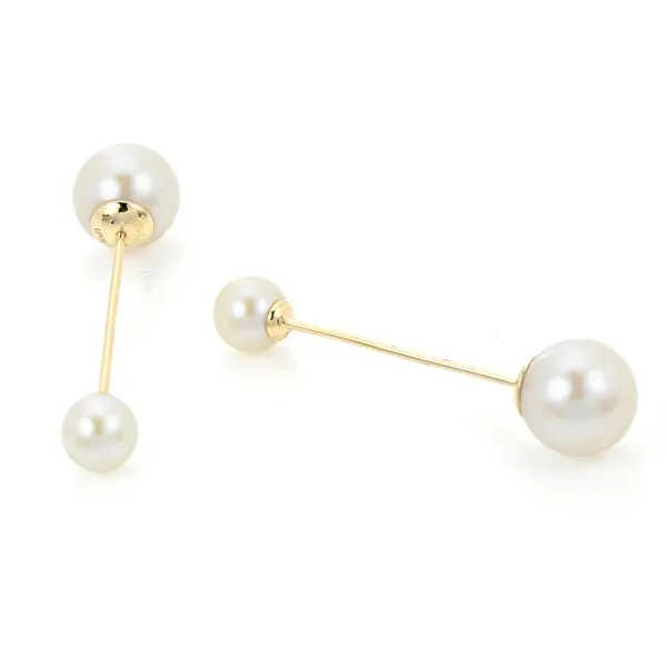 14KT Yellow Gold Freshwater Pearl Earring Atlanta West Jewelry Douglasville, GA