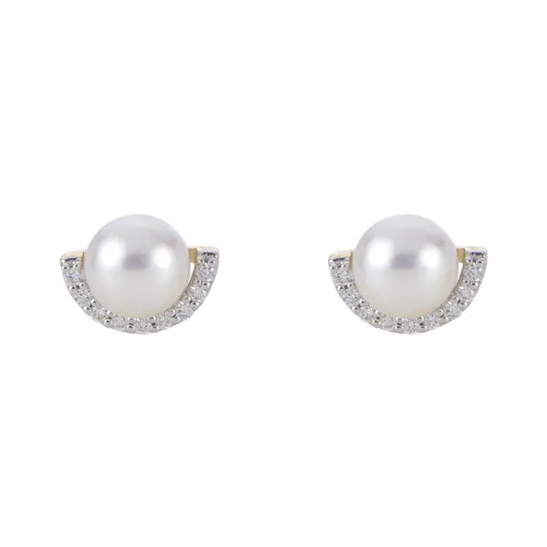 14KT Yellow Gold Akoya Pearl Earring Arlene's Fine Jewelry Vidalia, GA