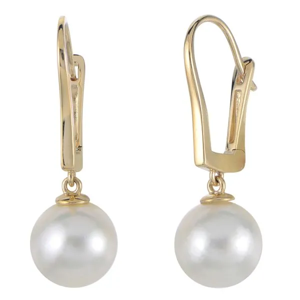 14KT Yellow Gold Freshwater Pearl Earring Timmreck & McNicol Jewelers McMinnville, OR