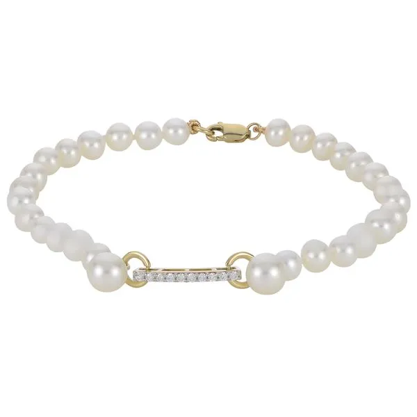 14KT Yellow Gold Freshwater Pearl Bracelet J. Meredith Jewelers Delafield, WI