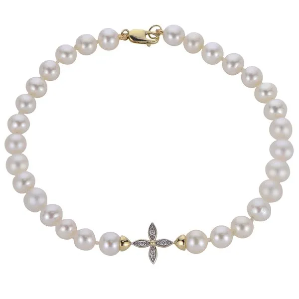 14KT Yellow Gold Freshwater Pearl Bracelet J. Meredith Jewelers Delafield, WI
