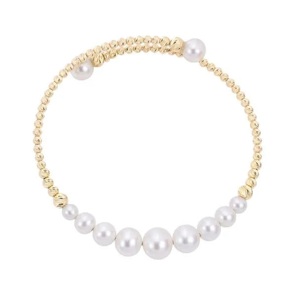 14KT Yellow Gold Freshwater Pearl Bracelet Leslie E. Sandler Fine Jewelry and Gemstones rockville , MD