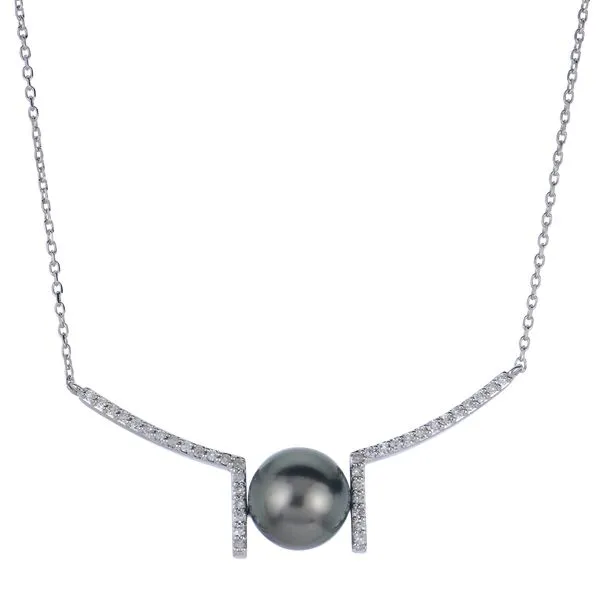 14KT White Gold Tahitian Pearl Necklace Clater Jewelers Louisville, KY