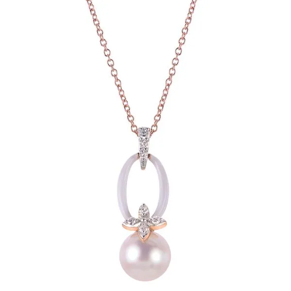 14KT Rose Gold Freshwater Pearl Necklace Henry B. Ball Jewelers Canton, OH