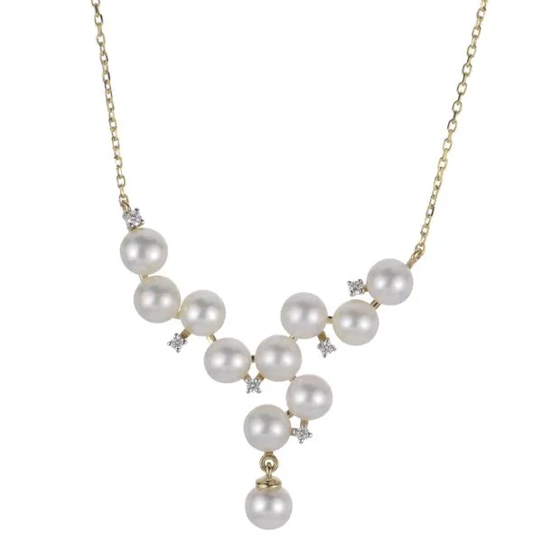 14KT Yellow Gold Freshwater Pearl Necklace Douglas Jewelers Conroe, TX