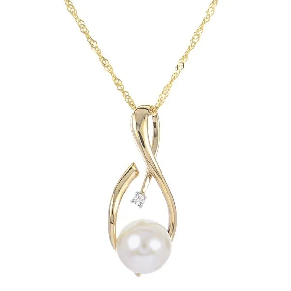 14KT Yellow Gold Freshwater Pearl Pendant Henry B. Ball Jewelers Canton, OH
