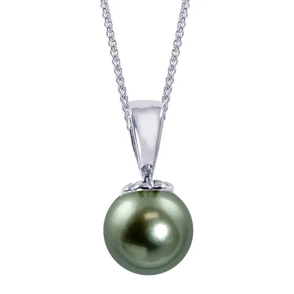 14KT White Gold Tahitian Pearl Pendant Timmreck & McNicol Jewelers McMinnville, OR