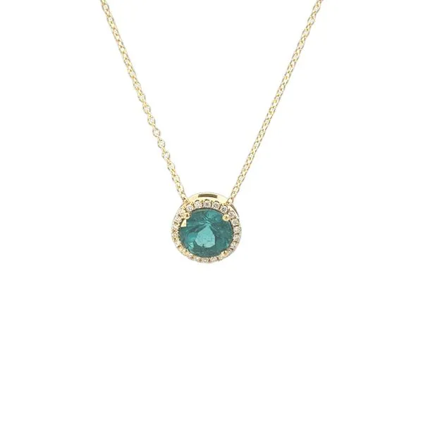 Indicolite and Diamond Pendant Ambassador Diamond Jewelers Tucson, AZ