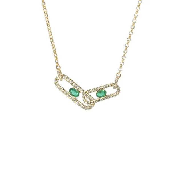 Emerald and Diamond Necklace Ambassador Diamond Jewelers Tucson, AZ