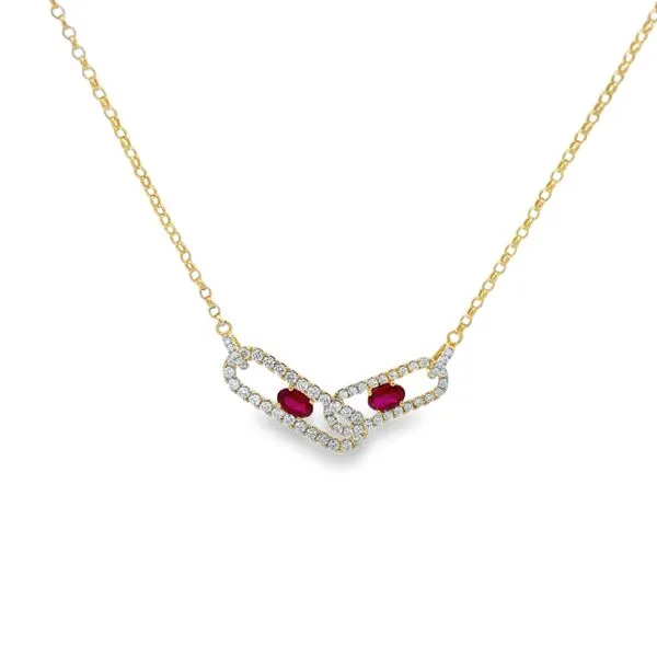 Ruby and Diamond Necklace Ambassador Diamond Jewelers Tucson, AZ