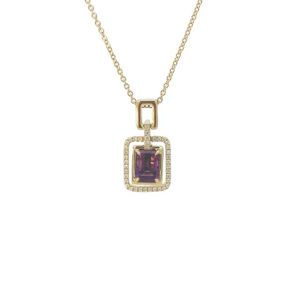 Amethyst and Diamond Pendant Ambassador Diamond Jewelers Tucson, AZ