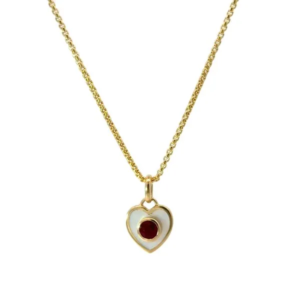 Ruby and Mother of Pearl Charm Bryan Jewelry Prattville, AL