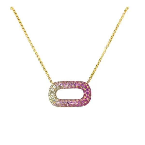 Ombre Ruby Oval Pendant Bryan Jewelry Prattville, AL