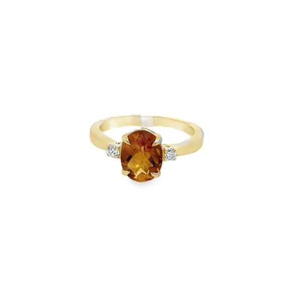 Citrine and Diamond Ring Ambassador Diamond Jewelers Tucson, AZ