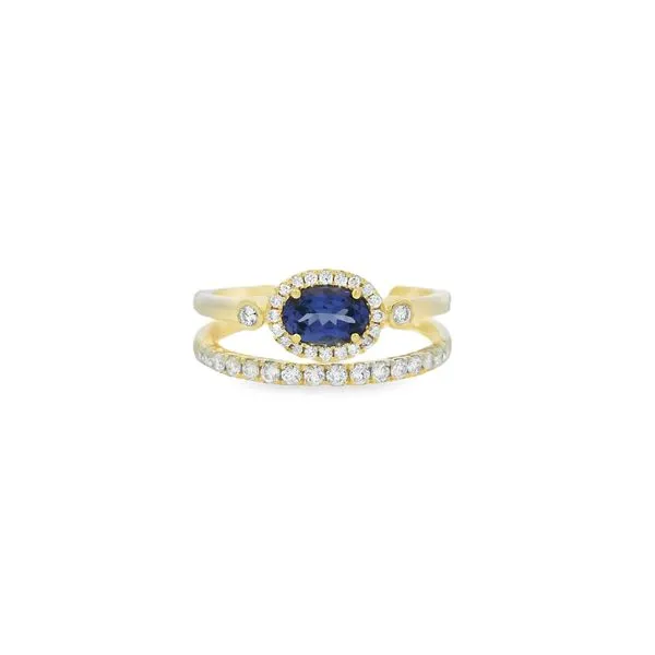 Tanzanite and Diamond Double Band Ring Albert's Jewelers Kingsland, GA