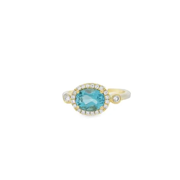 Blue Topaz and Diamond Ring Albert's Jewelers Kingsland, GA