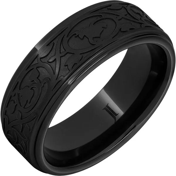 Black Diamond Ceramic™ Art Nouveau Ring G.G. Gems, Inc. Scottsdale, AZ
