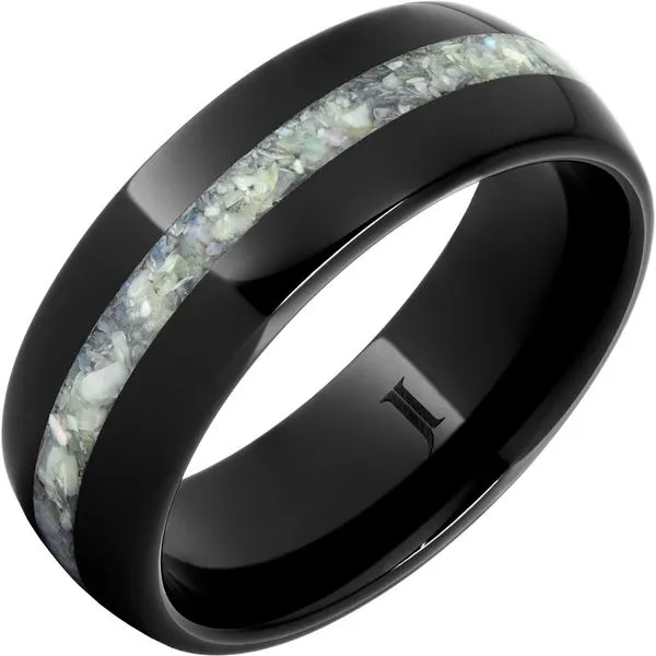 Black Diamond Ceramic™ Ring with Mother of Pearl Michele & Company Fine Jewelers Lapeer, MI