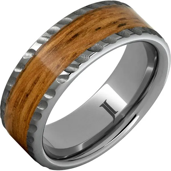 Barrel Aged™ Rugged Tungsten™ Ring with Single Malt Scotch Wood Inlay G.G. Gems, Inc. Scottsdale, AZ