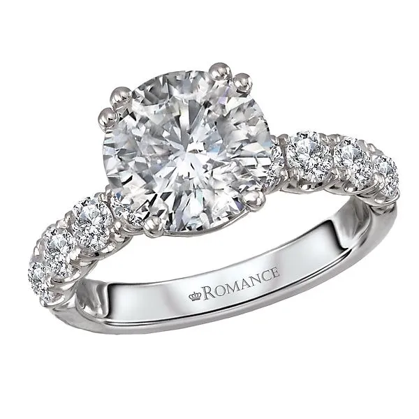 8-Stone Semi-Mount Diamond Engagement Ring Albert's Jewelers Kingsland, GA