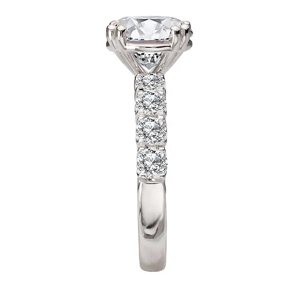 8-Stone Semi-Mount Diamond Engagement Ring Image 3 Boyd Jewelers Wesley Chapel, FL