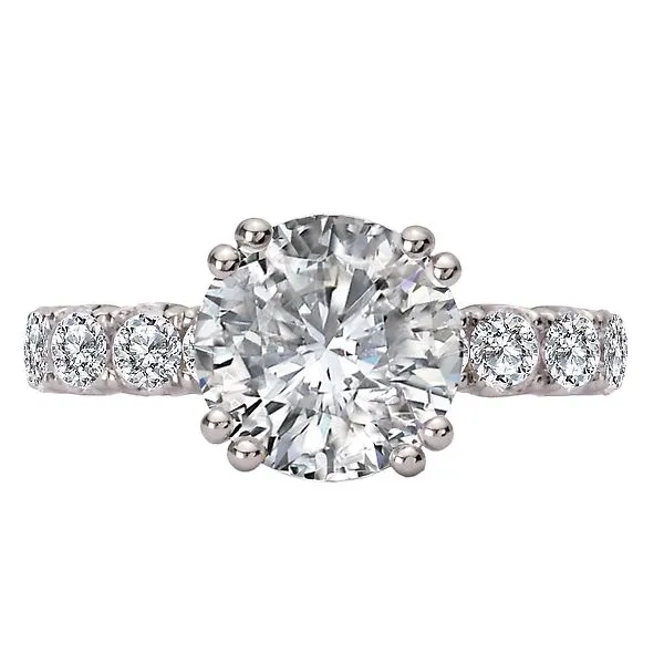 8-Stone Semi-Mount Diamond Engagement Ring Image 4 Albert's Jewelers Kingsland, GA