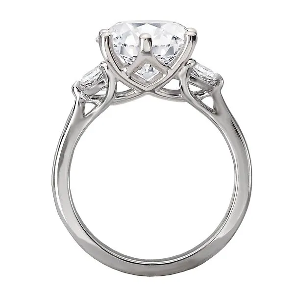 3 Stone Semi-Mount Diamond Ring Image 2 James Gattas Jewelers Memphis, TN