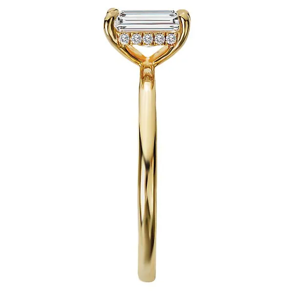 Diamond Hidden Halo Engagement Ring Image 3 Albert's Jewelers Kingsland, GA