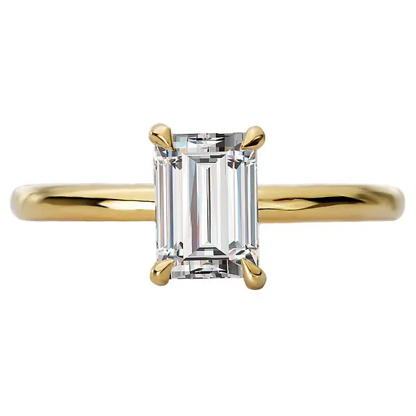 Diamond Hidden Halo Engagement Ring Image 4 Albert's Jewelers Kingsland, GA