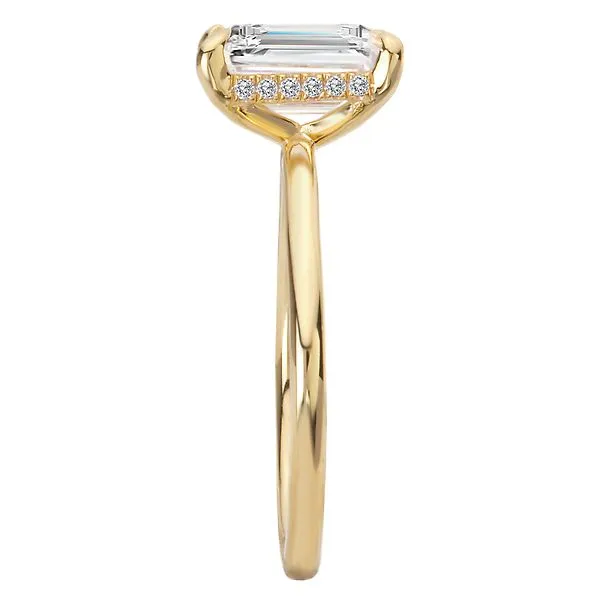 Diamond Hidden Halo Engagement Ring Image 3 Albert's Jewelers Kingsland, GA