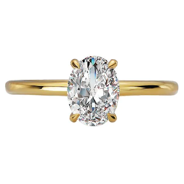 Diamond Hidden Halo Engagement Ring Image 4 Albert's Jewelers Kingsland, GA