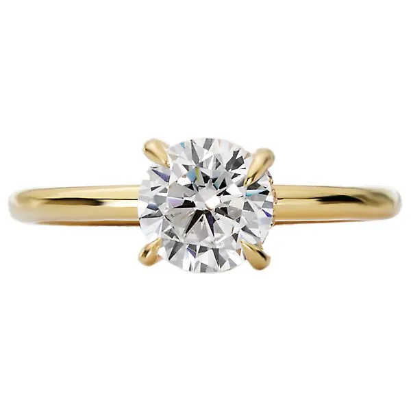 Diamond Hidden Halo Engagement Ring Image 4 Albert's Jewelers Kingsland, GA