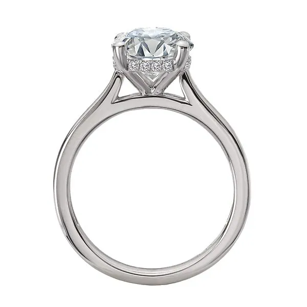 Diamond Semi-Mount Hidden Halo Engagement Ring Image 2 Albert's Jewelers Kingsland, GA