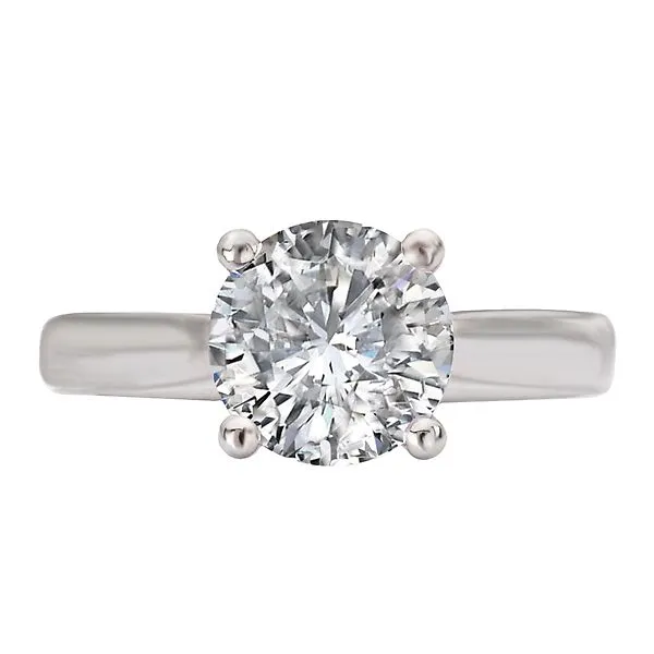 Diamond Semi-Mount Hidden Halo Engagement Ring Image 4 Albert's Jewelers Kingsland, GA