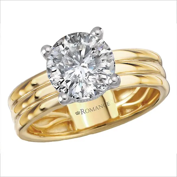 Diamond Semi-Mount Hidden Halo Engagement Ring McCoy Jewelers Bartlesville, OK