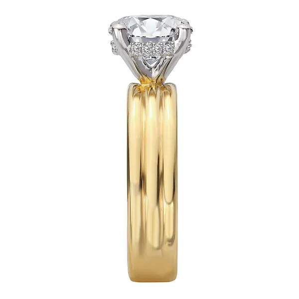 Diamond Semi-Mount Hidden Halo Engagement Ring Image 3 McCoy Jewelers Bartlesville, OK