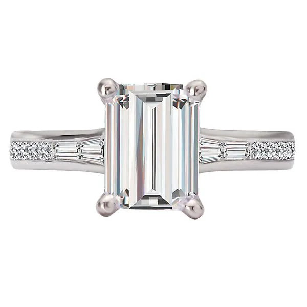 Diamond Hidden Halo Engagement Ring Image 4 James Gattas Jewelers Memphis, TN