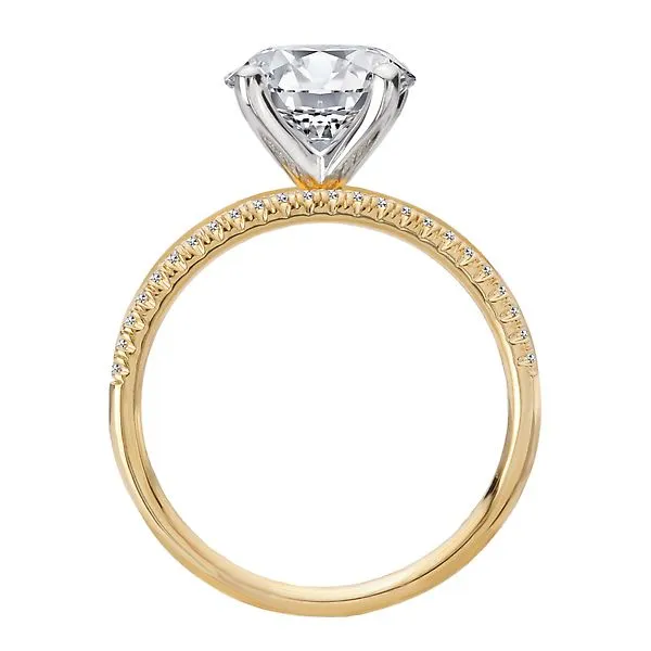 Split Shank Semi-Mount Diamond Engagement Ring Image 2 Jim's Jewelers Tyler, TX